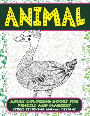 Mandala Coloring Book for Markers and Pencils - Animal (Paperback)