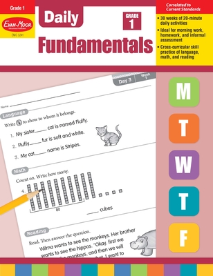 Daily Fundamentals, Grade 1 Teacher Edition By Evan-Moor Corporation Cover Image