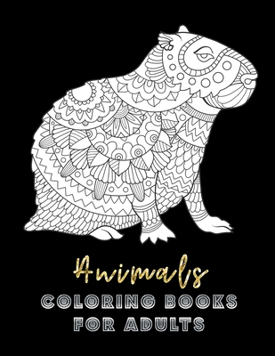 Animals Coloring Books For Adults: 50 Coloring Detailed Coloring Pages For  Adults Stress Relieving Design 