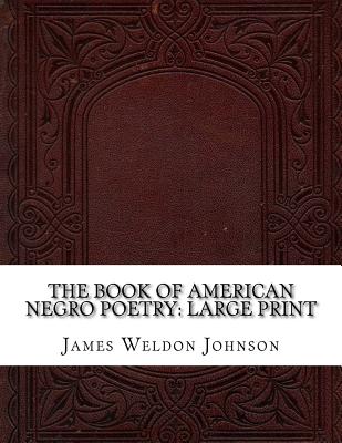 The Book of American Negro Poetry: Large Print Cover Image