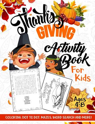 Activity Book For Kids 4-8 Years Old: Fun Learning Activity Book