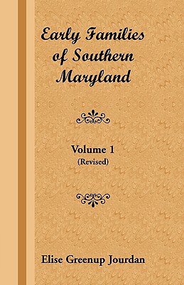 Cover for Early Families of Southern Maryland