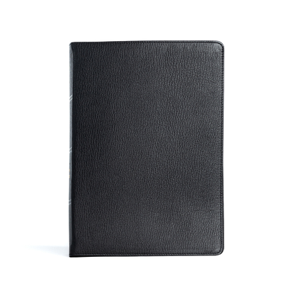 CSB Spurgeon Study Bible, Holman Handcrafted Collection, Black Premium Goatskin Cover Image
