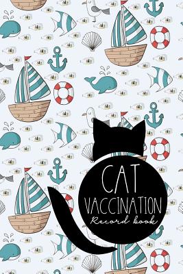 Cat Vaccination Record Book: Vaccination Record Card, Vaccination Record Book, Vaccination Record, Cat Vaccination Record, Cute Navy Cover By Moito Publishing Cover Image