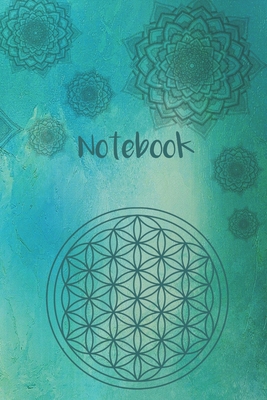 Notebook: Notebook 6x 9/ 120 squared pages/ flower of life/ sacred geometrie/ for Spirituality/ Yoga/ Meditation/ Affirmations Cover Image