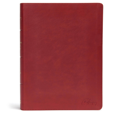 KJV Spurgeon Study Bible, Crimson LeatherTouch Cover Image