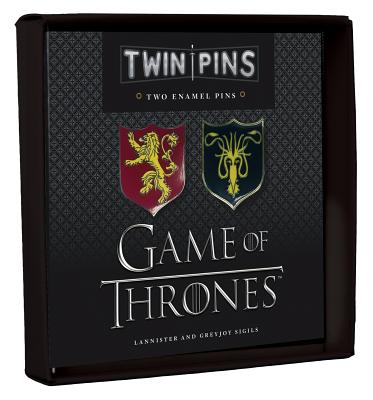 Game of Thrones Twin Pins: Lannister and Greyjoy Sigils: Two Enamel Pins (Game of Thrones Accessories, Enamel Pins, Products from Game of Thrones) (Game of Thrones x Chronicle Books) By Chronicle Books Cover Image