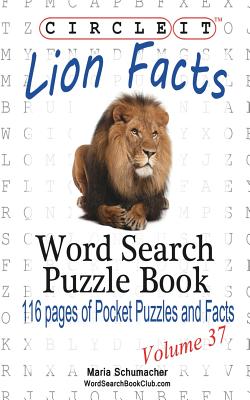 Circle It, Lion Facts, Word Search, Puzzle Book Cover Image