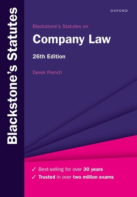 Blackstone's Statutes on Company Law By Derek French (Editor) Cover Image