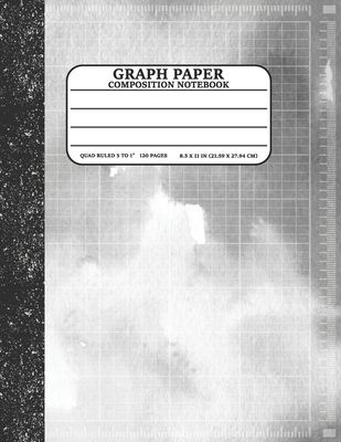 Graph Paper Composition Notebook: Math and Science Lover Graph Paper Cover Watercolor Silver (Quad Ruled 5 squares per inch, 120 pages) Birthday Gifts Cover Image