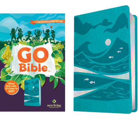 NLT Go Bible for Kids (Leatherlike, Teal Ocean): A Life-Changing Bible for Kids Cover Image