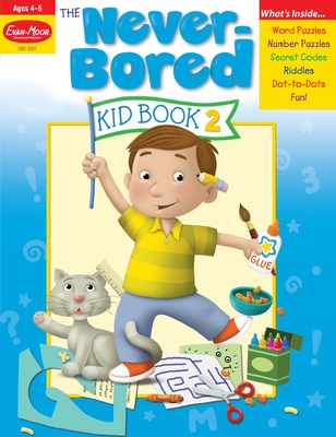 The Never-Bored Kid Book 2, Age 4 - 5 Workbook Cover Image