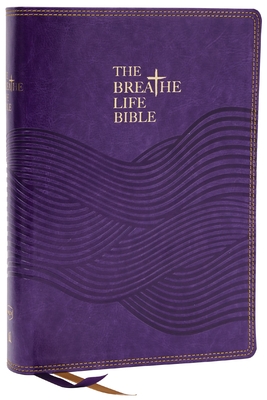 The Breathe Life Holy Bible: Faith in Action (Nkjv, Purple Leathersoft, Red Letter, Comfort Print) Cover Image