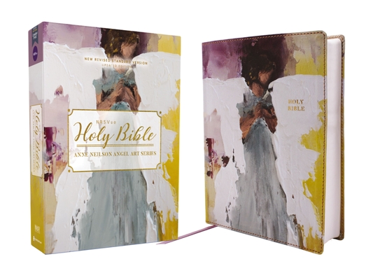 Nrsvue, Holy Bible, Anne Neilson Angel Art Series, Leathersoft, Multi-Purple, Comfort Print Cover Image