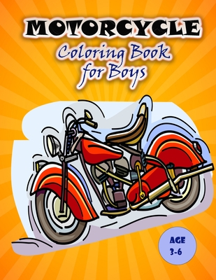 Motorcycle Coloring Book for Kids: Big and Fun Motorcycle Images for Kids By Thomas D Cover Image