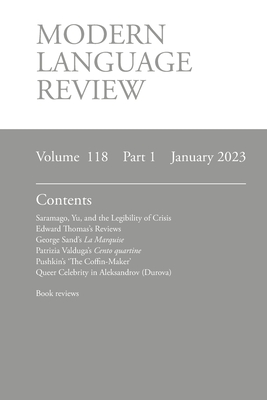 Modern Language Review (118: 1) January 2023