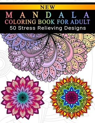 50 animal mandalas adult coloring book stress- relief: Coloring