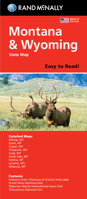 Rand McNally Easy to Read Folded Map: Montana/Wyoming State Map By Rand McNally Cover Image