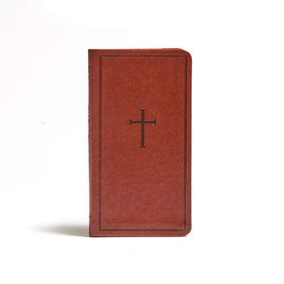 CSB Single-Column Pocket New Testament, Brown LeatherTouch Cover Image