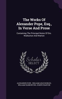 Cover for The Works of Alexander Pope, Esq., in Verse and Prose