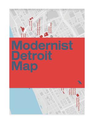Modernist Detroit Map (Blue Crow Media Architecture Maps)
