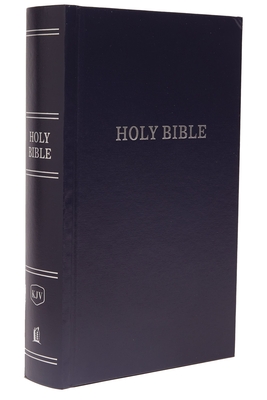 KJV, Pew Bible, Large Print, Hardcover, Blue, Red Letter Edition Cover Image
