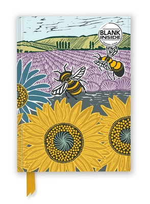 Kate Heiss: Sunflower Fields (Foiled Blank Journal) (Flame Tree Blank Notebooks) Cover Image