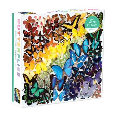 Rainbow Butterflies 500 Piece Puzzle Cover Image