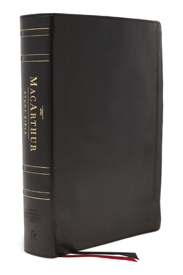 Nasb, MacArthur Study Bible, 2nd Edition, Genuine Leather, Black, Thumb Indexed, Comfort Print: Unleashing God's Truth One Verse at a Time Cover Image