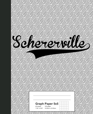 Graph Paper 5x5: SCHERERVILLE Notebook By Weezag Cover Image