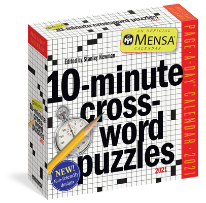 Mensa 10-Minute Crossword Puzzles Page-A-Day Calendar 2021 Cover Image
