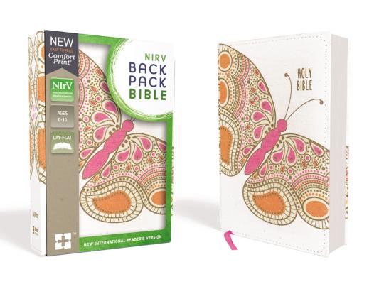 Nirv, Backpack Bible, Flexcover, Pink Butterfly By Zondervan Cover Image