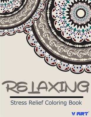 Relaxing Stress Relief Coloring Book Cover Image
