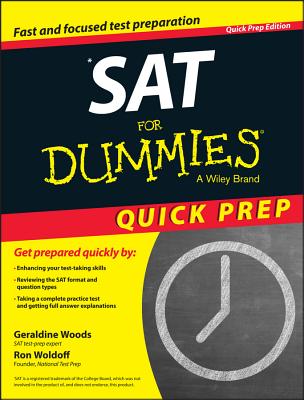 SAT for Dummies 2015 Quick Prep Cover Image