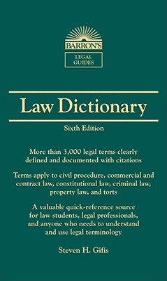 Barron's Law Dictionary: Mass Market Edition