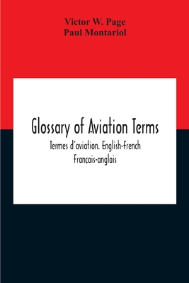 Cover for Glossary Of Aviation Terms. Termes D'Aviation. English-French. Français-Anglais