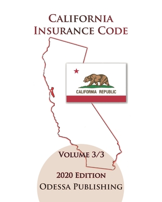 California Insurance Code 2020 Edition [INS] Volume 3/3 Cover Image