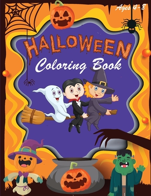 Halloween Coloring Book: Fun & Spooky Color Pages for Kids Ages 4-8 (Book  #2) (Paperback)