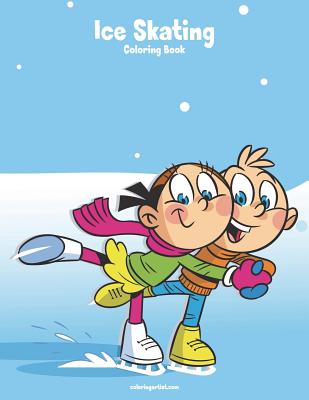 Ice Skating Coloring Book 1 Cover Image