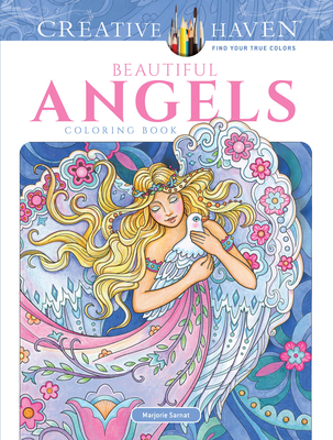 Creative Haven Beautiful Angels Coloring Book Cover Image