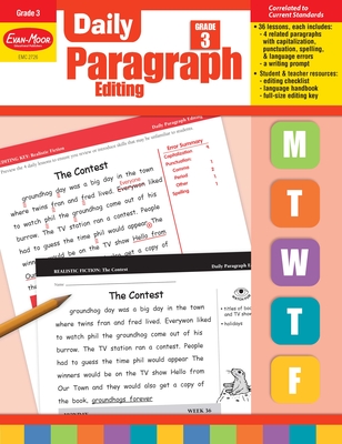 Daily Paragraph Editing, Grade 3 Teacher Edition Cover Image