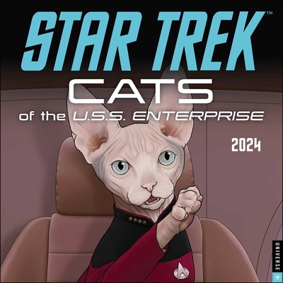Star Trek: Cats 2024 Wall Calendar By MTV/Viacom, CBS Cover Image