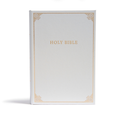 CSB Family Bible, White Bonded Leather Over Board: Holy Bible Cover Image