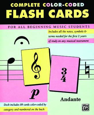 Complete Color-Coded Flash Cards: For All Beginning Music Students, Flash Cards By Alfred Music (Other) Cover Image