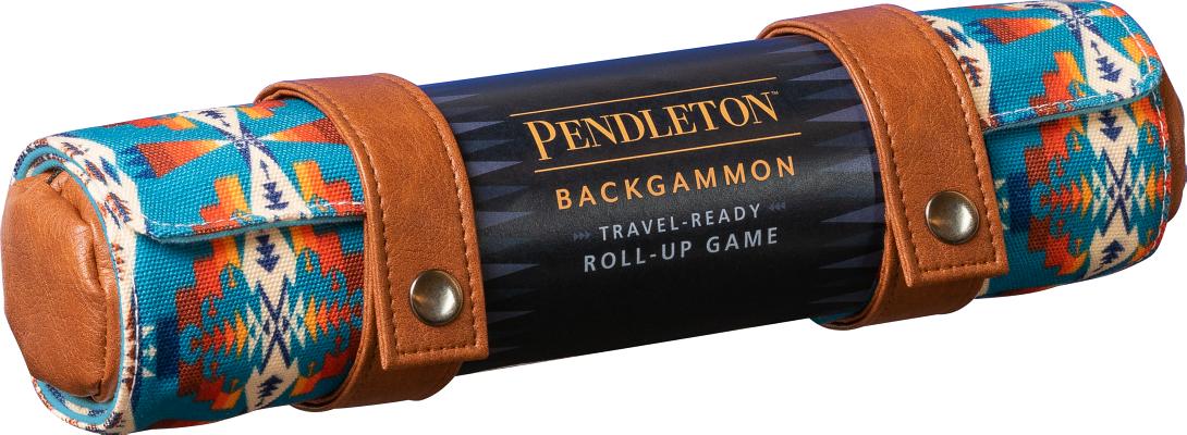 Pendleton Backgammon: Travel-Ready Roll-Up Game (Camping Games, Gift for Outdoor Enthusiasts) (Pendleton x Chronicle Books) By Pendleton Woolen Mills Cover Image