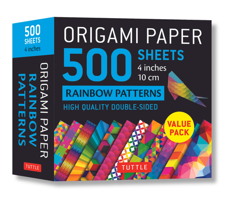 Origami Paper 500 Sheets Rainbow Patterns 4 10 Cm High Quality Double Sided Origami Sheets Printed With 12 Different Patterns Other Watermark Books Cafe