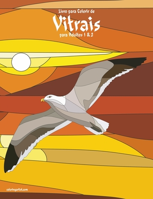 Livro para Colorir de Vitrais para Adultos 1 & 2 By Nick Snels Cover Image