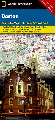 Boston Map (National Geographic Destination City Map) By National Geographic Maps Cover Image
