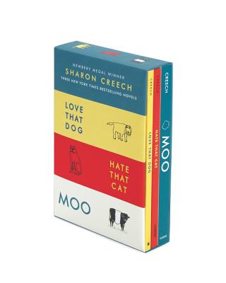 Sharon Creech 3-Book Box Set: Love That Dog, Hate That Cat, Moo Cover Image