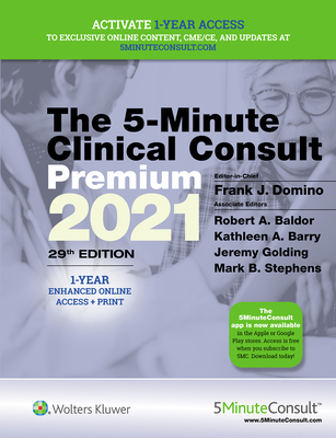 5-Minute Clinical Consult 2021 Premium: 1-Year Enhanced Online Access + Print Cover Image